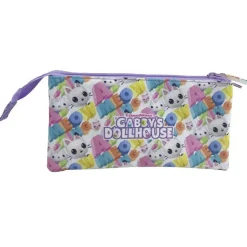 T-RACERS Gabby's Dollhouse - Portatodo triple* Material Escolar