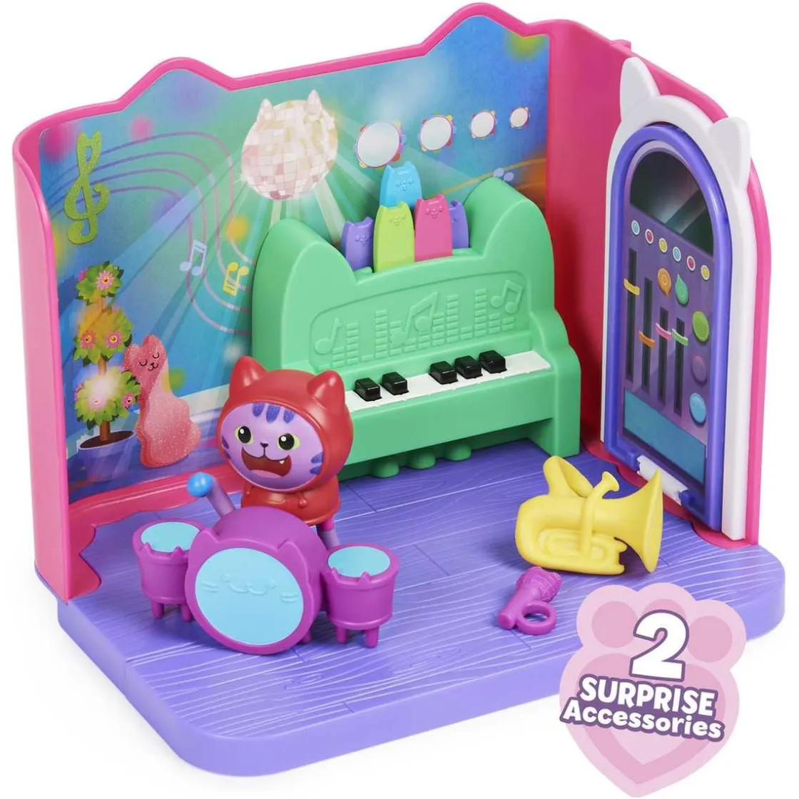 LACASA Gabby's Dollhouse - Sala de música de Catnip