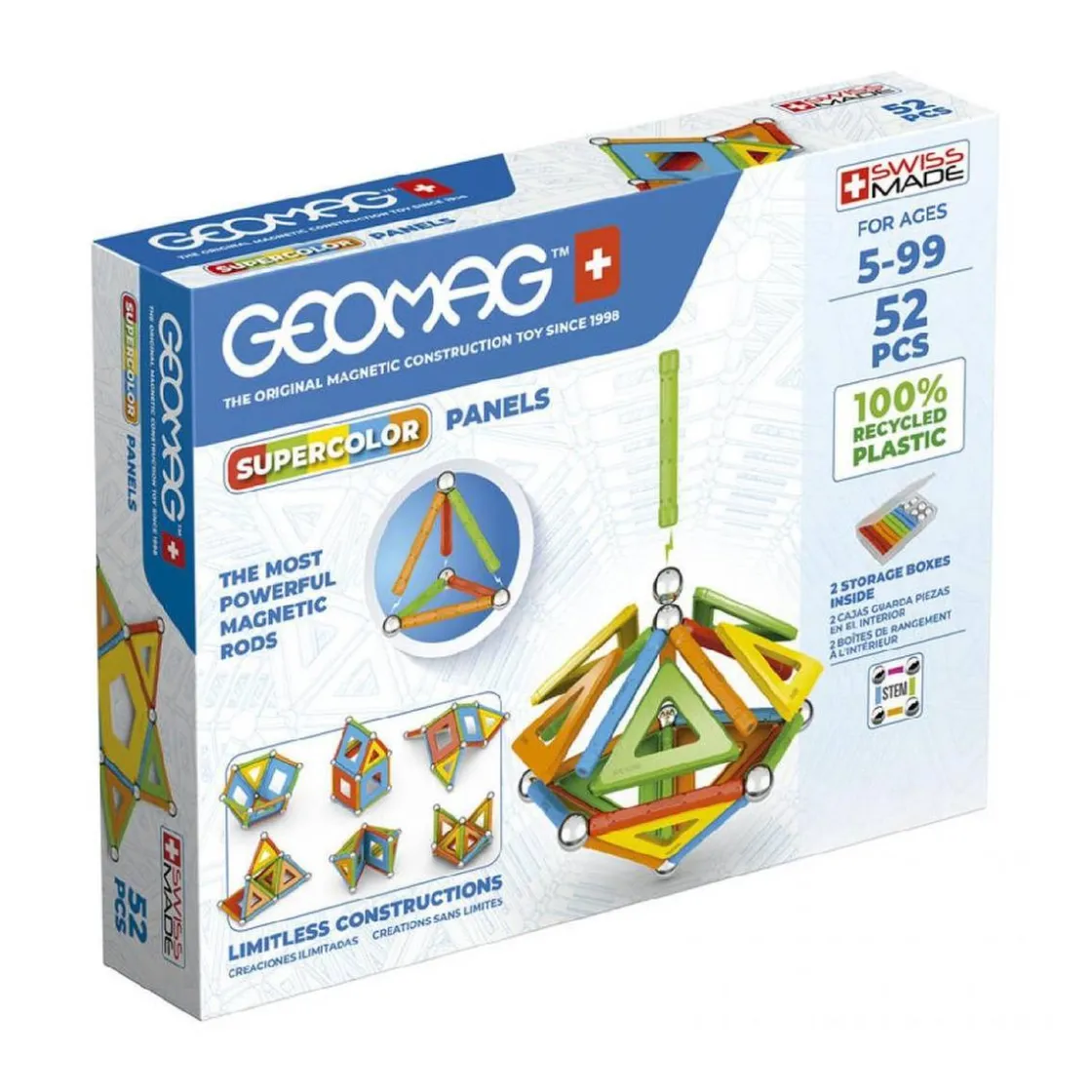 TOY PARTNER S.A. Geomag - Green Supercolor 52 piezas