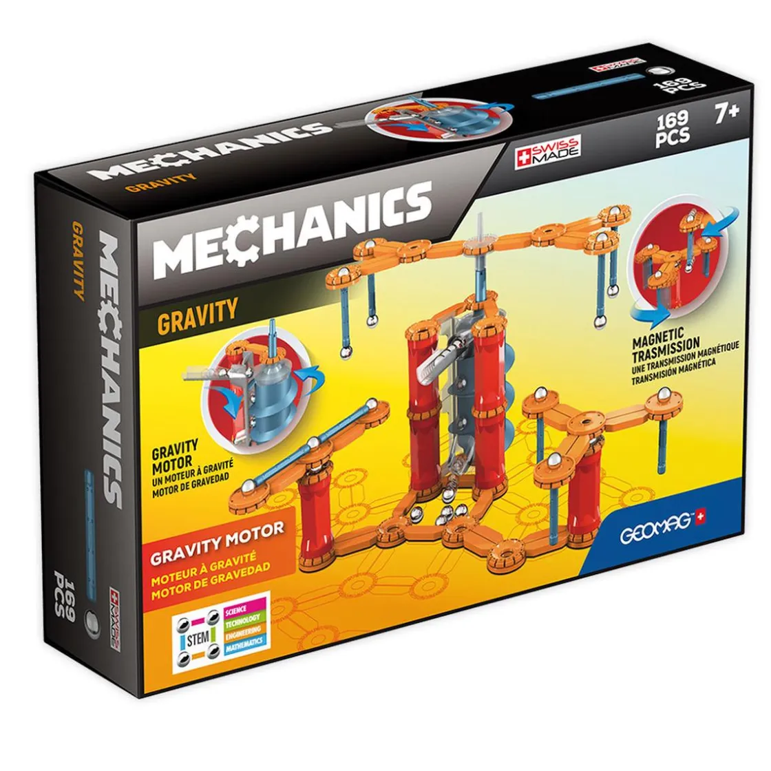 TOY PARTNER S.A. Geomag - Mechanics Gravity - Motor 169 Piezas