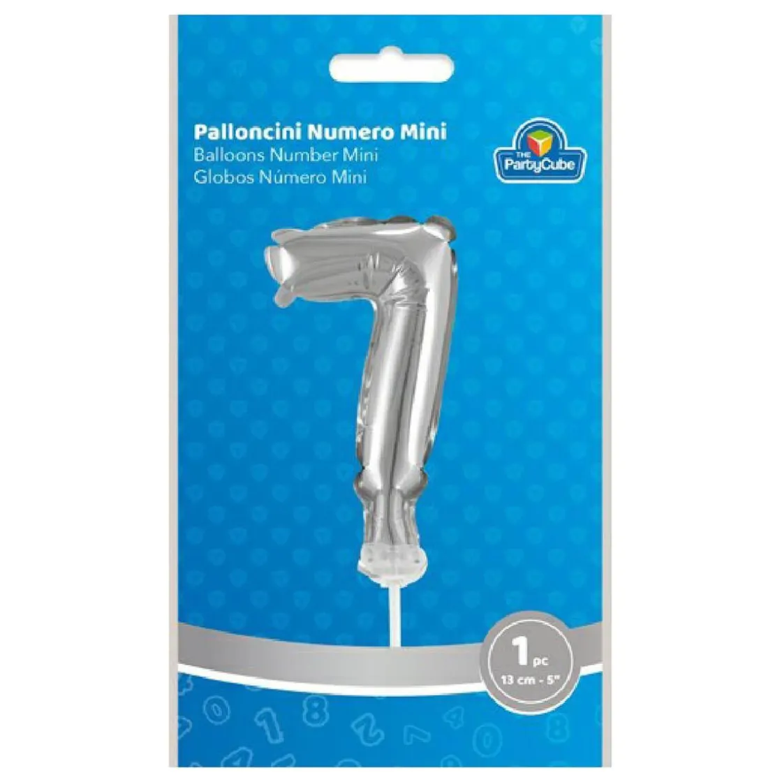 TOYS "R" US Globo aluminio plateado número 7* Artículos De Fiesta Y Regalos