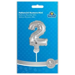 TOYS "R" US Globo aluminio plateado número 2