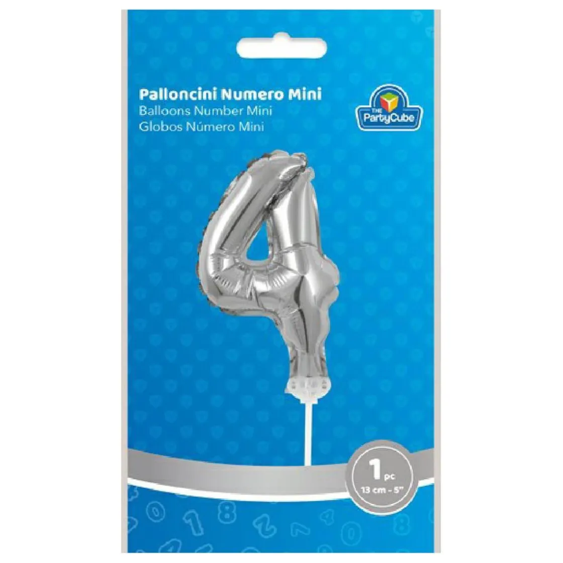 TOYS "R" US Globo aluminio plateado número 4