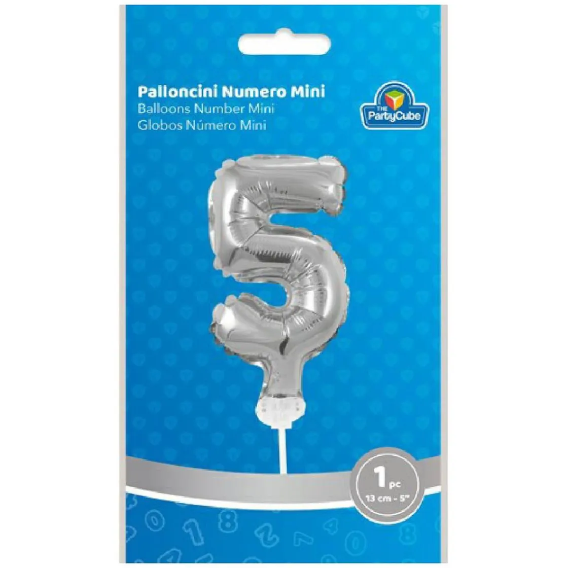 TOYS "R" US Globo aluminio plateado número 5