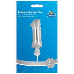 TOYS "R" US Globo aluminio plateado número 1* Artículos De Fiesta Y Regalos