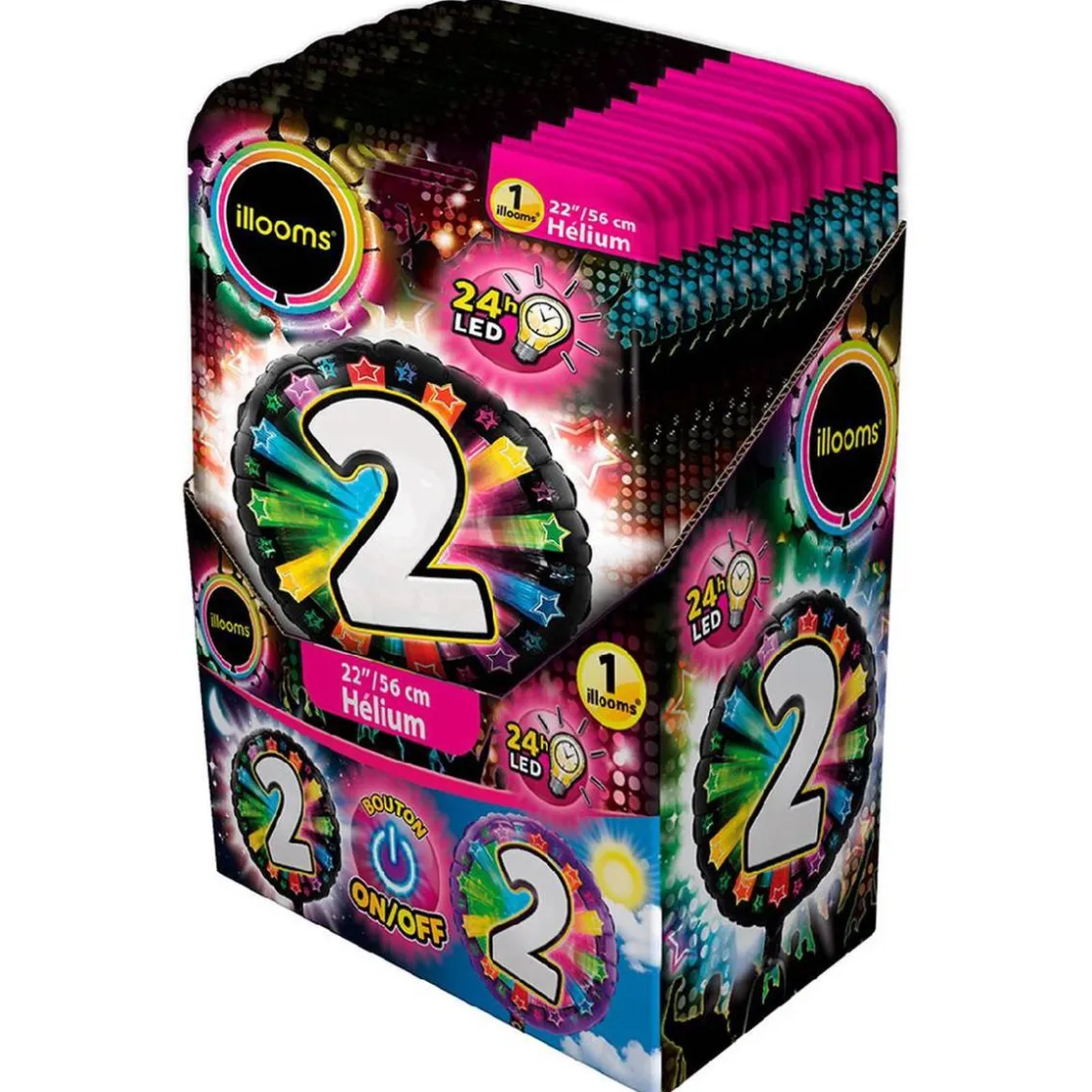 TOYS "R" US Globo LED helio número 2* Artículos De Fiesta Y Regalos