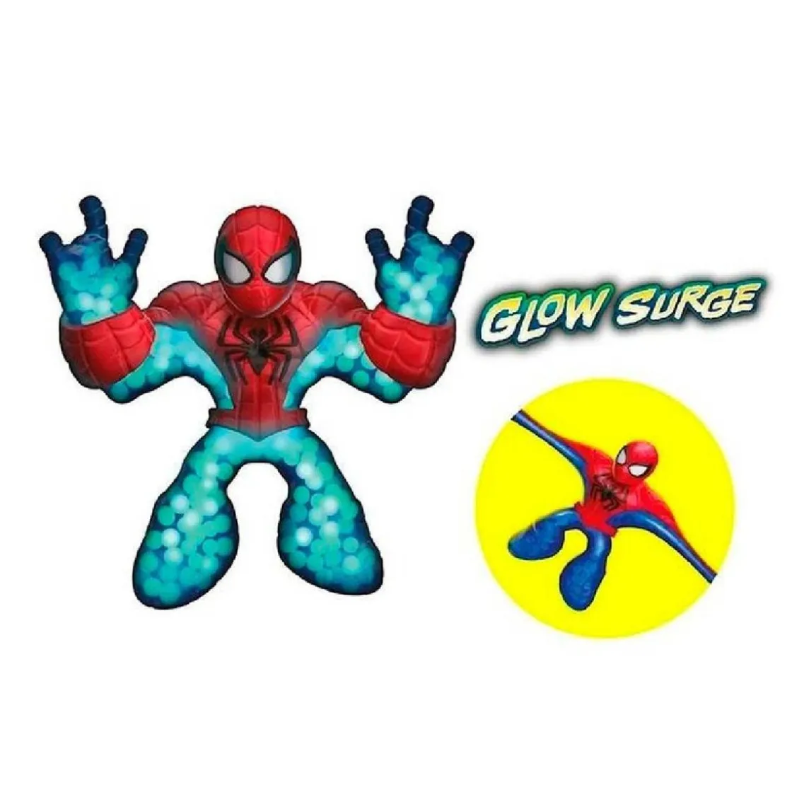 BANDAI Goo Jit Zu - Figura Glow Surge Spider-man