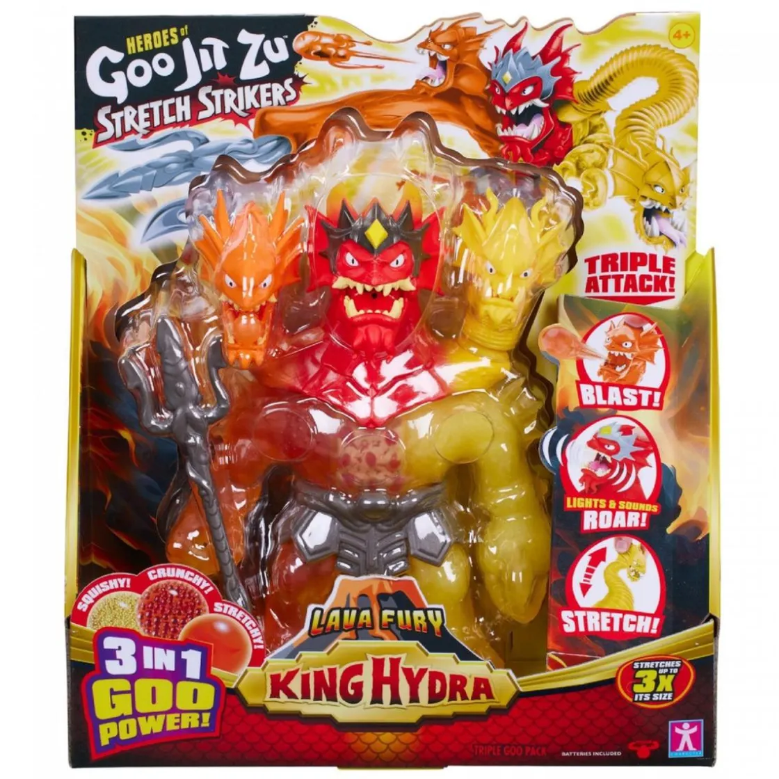 BANDAI Goo Jit Zu - King Hydra Lava Fury* Figuras De Acción