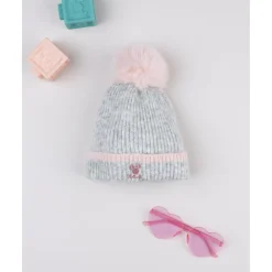 Prenatal Gorro de punto con pompón Minnie para niña