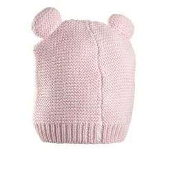 Prenatal Gorro de punto rosa con orejas