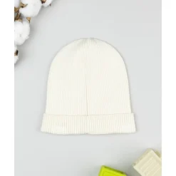 Prenatal Gorro niña blanco de canalé con Minnie