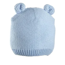 Prenatal Gorro tricot azul con orejitas para recién nacido* Primeras Salidas·Gorros, Viseras Y Manoplas|Recién Nacido·Primeras Salidas