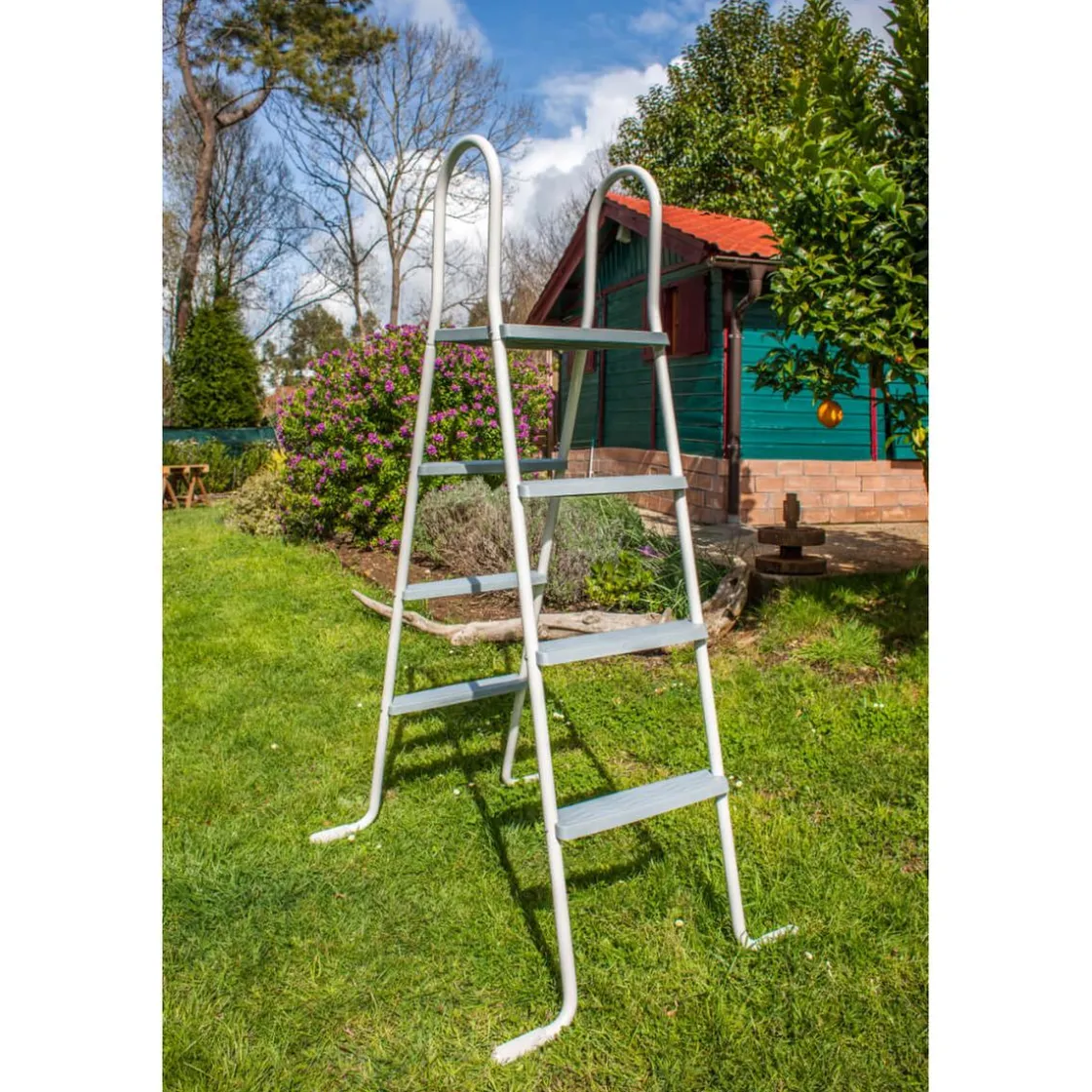 GRE - Escalera de 136 cm para piscinas de 120-132 cm* Accesorios|Piscinas