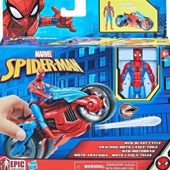 HASBRO IBERIA Hasbro - Spider-man - Moto Arácnida Spider-Man - Set de Juego con Figura y Proyectiles ㅤ* Figuras De Acción
