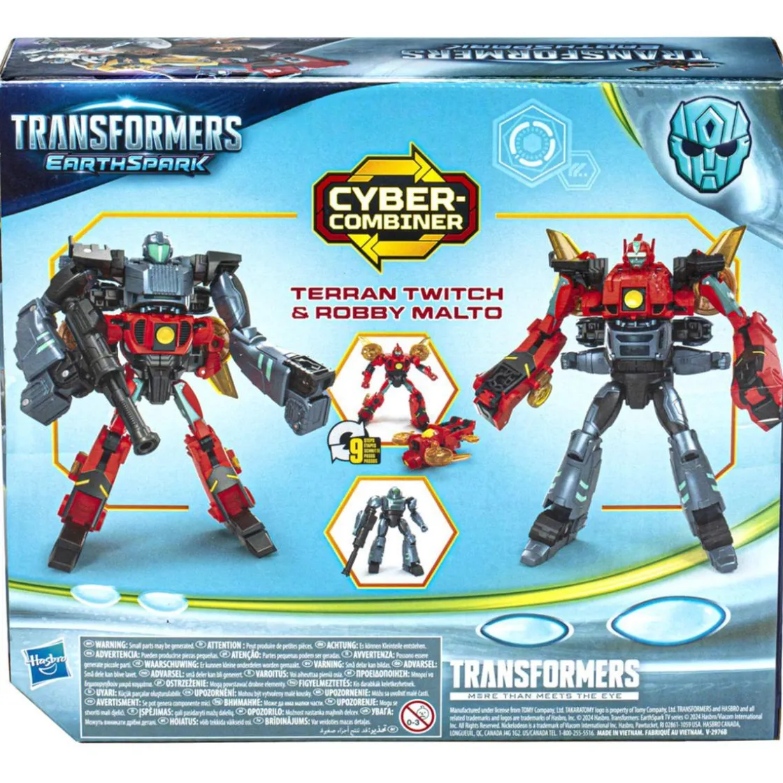HASBRO IBERIA Hasbro - Transformers - Pack de 2 figuras EarthSpark Terran Twitch y Robby ㅤ