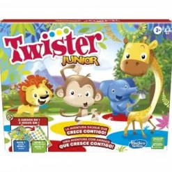 TOYS "R" US Hasbro - Twister Junior Aventura Animal: tapete doble cara, 2-4 jugadores* Friki Zone|Juegos Y Puzzles