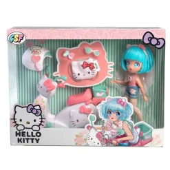 HELLO KITTY - Muñeca Pretty Pink con Scooter