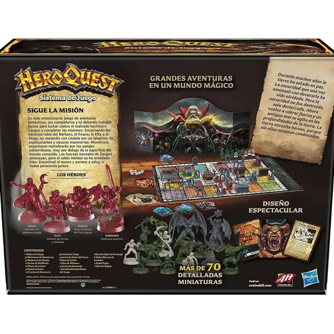 HASBRO IBERIA HeroQuest - Avalon Hill - Sistema de Juego HeroQuest