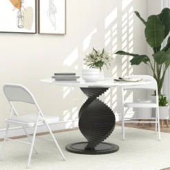 Homcom - 2 sillas plegables Blanco