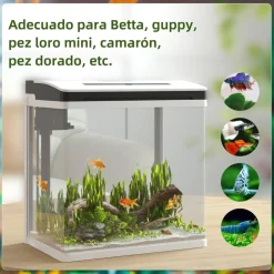 PawHut Homcom - Acuario 13L con filtro e iluminación* Steam