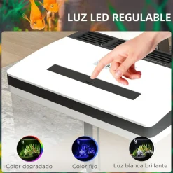 PawHut Homcom - Acuario 13L con filtro e iluminación* Steam