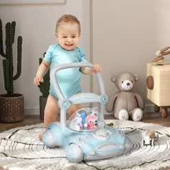 AIYAPLAY Homcom - Andador Azul para bebés* Entretenimiento·Andadores