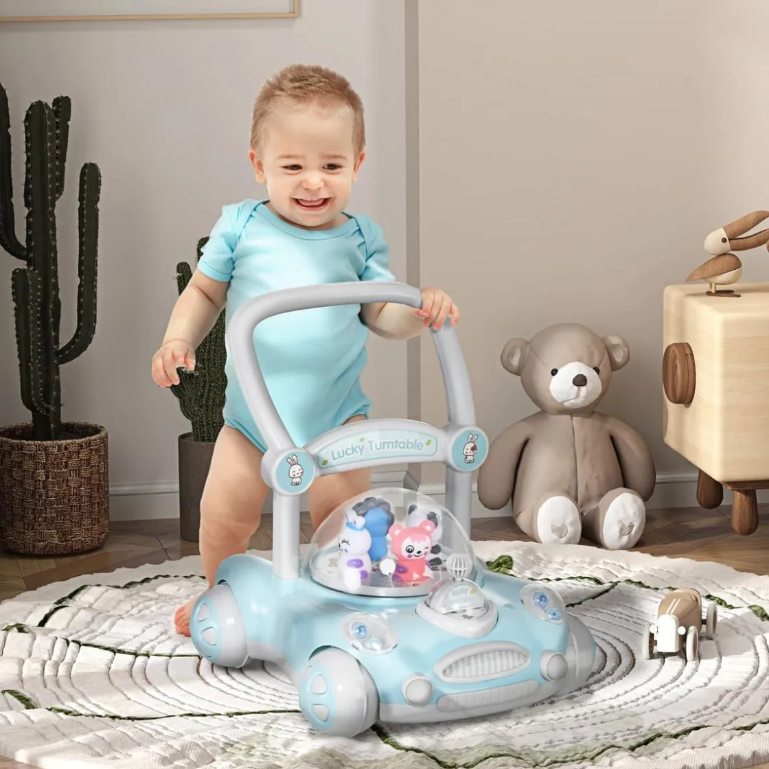 AIYAPLAY Homcom - Andador Azul para bebés* Entretenimiento·Andadores