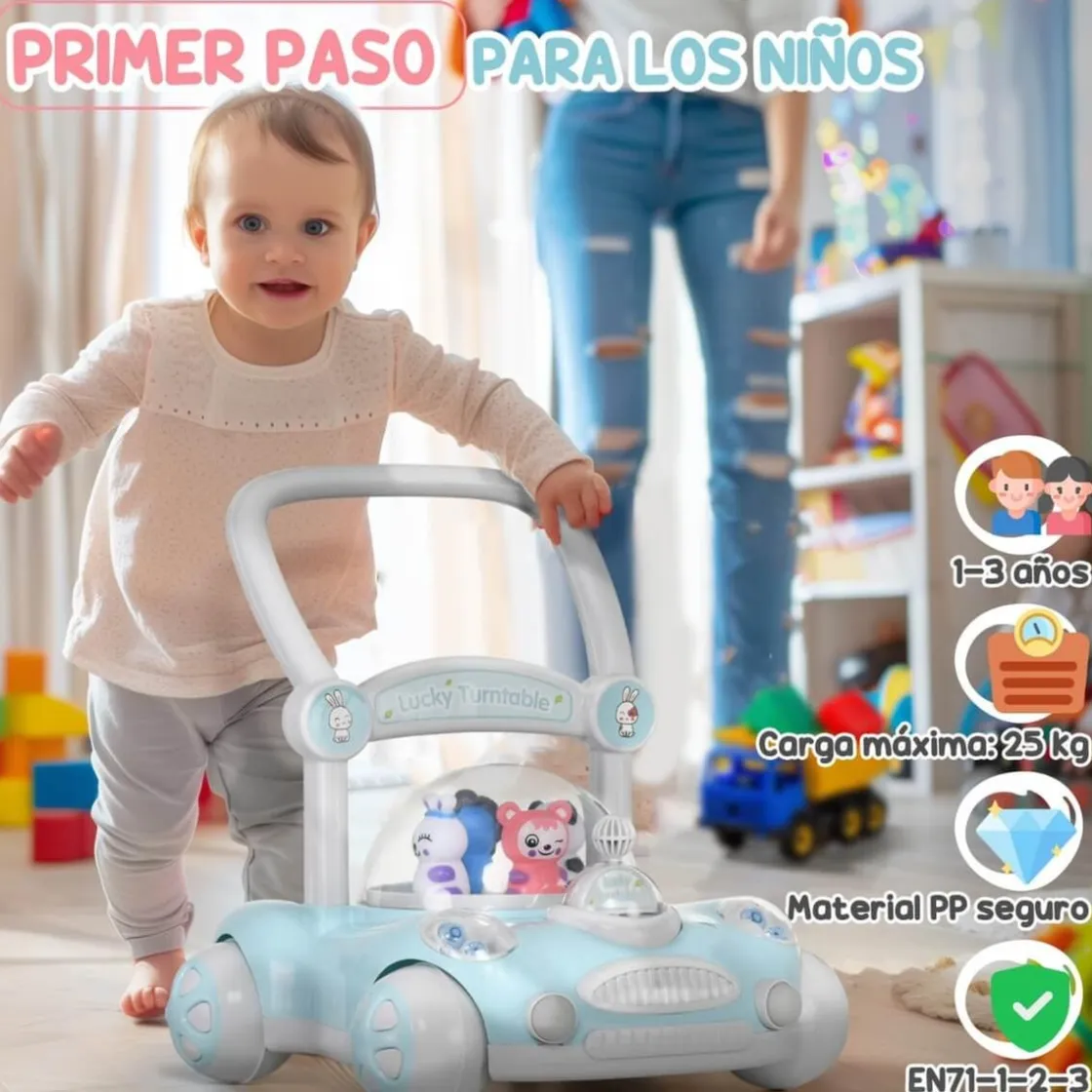 AIYAPLAY Homcom - Andador Azul para bebés* Entretenimiento·Andadores