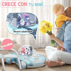 AIYAPLAY Homcom - Andador Azul para bebés* Entretenimiento·Andadores