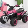 Homcom - Andador Quad Cuatrimoto Rosa* Vehículos De Batería O A Pedales