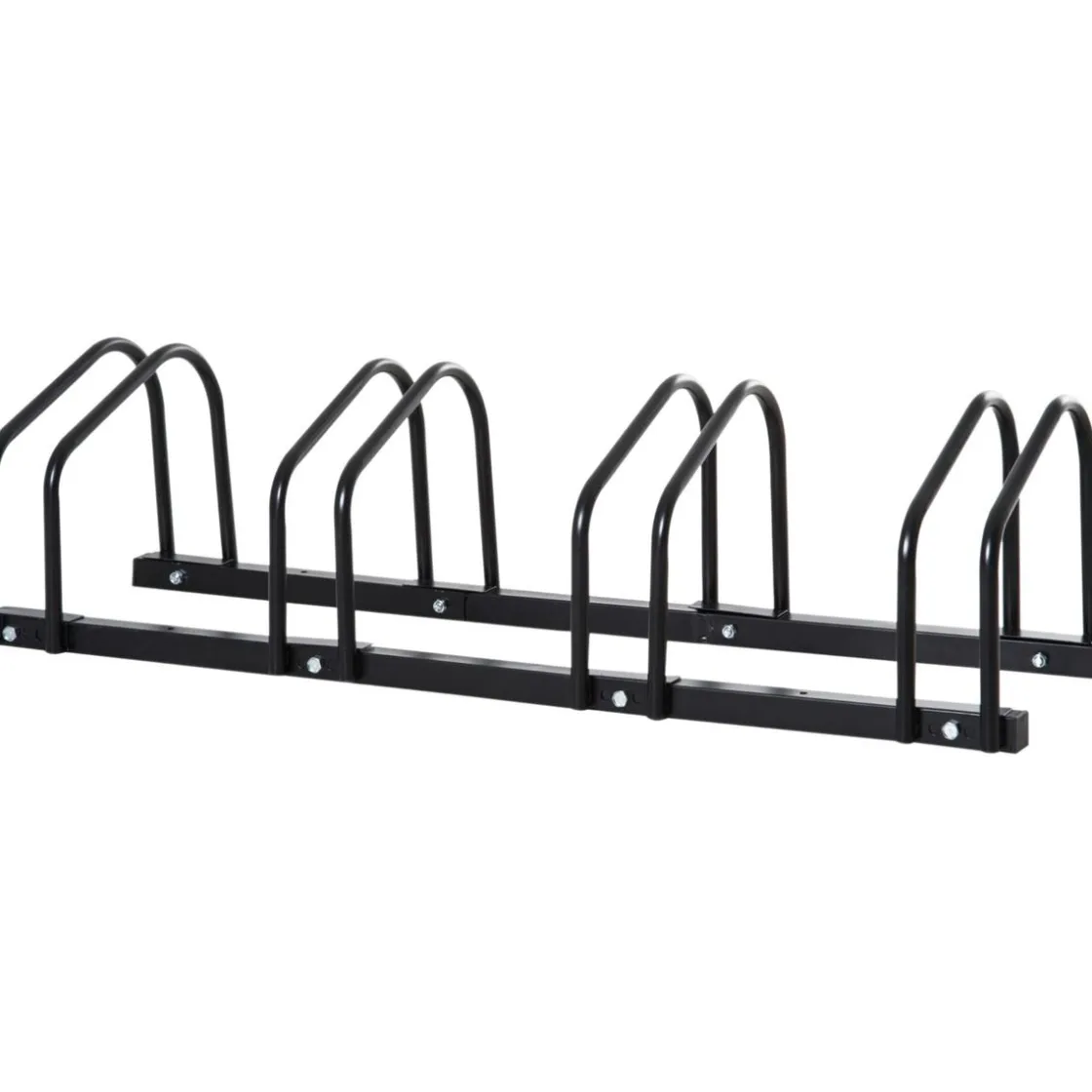 Homcom - Aparcamiento para 4 bicicletas Negro* Bicicletas