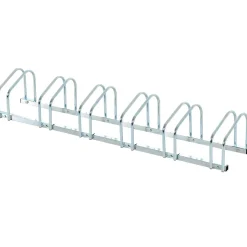 Homcom - Aparcamiento para 6 bicicletas Plata