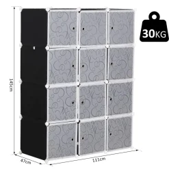 Homcom - Armario modular plástico