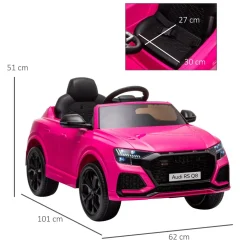 Homcom - Audi RS Q8 Batería con control remoto* Vehículos De Batería O A Pedales