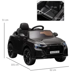 Homcom - Audi RS Q8 eléctrico* Vehículos De Batería O A Pedales