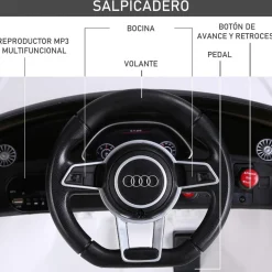 Homcom - Audi TT eléctrico blanco