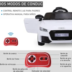 Homcom - Audi TT eléctrico blanco