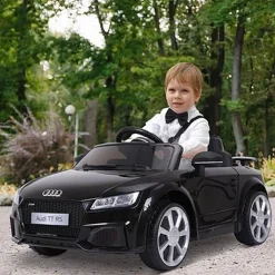 Homcom - Audi TT eléctrico negro* Vehículos De Batería O A Pedales