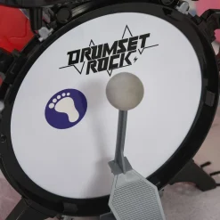 Homcom - Batería infantil con teclado y taburete