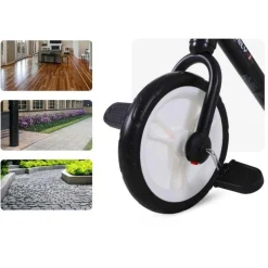 Homcom - Bicicleta de Equilibrio con Pedales Negra* Motos Y Triciclos