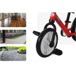 Homcom - Bicicleta de Equilibrio con Pedales Roja* Motos Y Triciclos