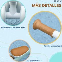 AIYAPLAY Homcom - Bicicleta equilibrio sin pedales 4 ruedas