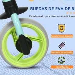 AIYAPLAY Homcom - Bicicleta Equilibrio ajustable Azul