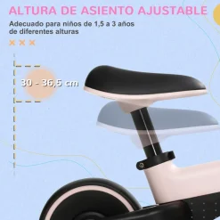 Homcom - Bicicleta sin pedales rosa* Motos Y Triciclos