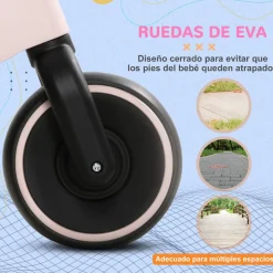 Homcom - Bicicleta sin pedales rosa* Motos Y Triciclos