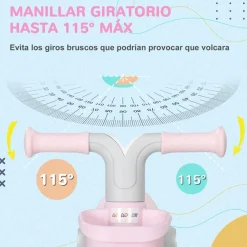AIYAPLAY Homcom - Bicicleta sin pedales Rosa* Motos Y Triciclos