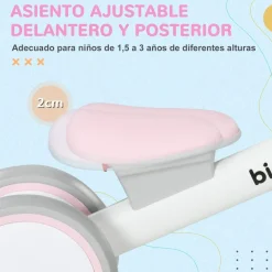 AIYAPLAY Homcom - Bicicleta sin pedales Rosa* Motos Y Triciclos
