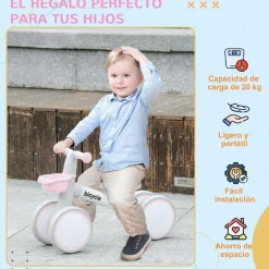 AIYAPLAY Homcom - Bicicleta sin pedales Rosa* Motos Y Triciclos