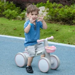 AIYAPLAY Homcom - Bicicleta sin pedales Rosa* Motos Y Triciclos