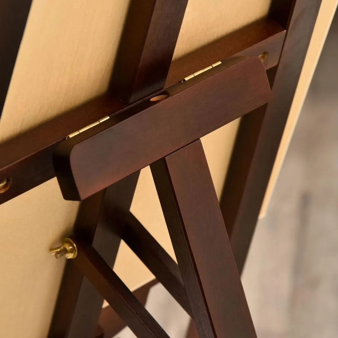 Homcom - Caballete de madera con trípode Marrón* Arte Y Manualidades